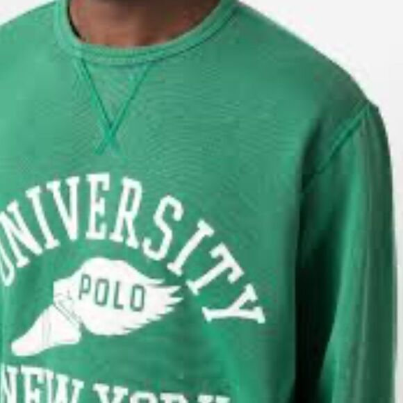 NWOT Polo Ralph Lauren Fleece Graphic Sweatshirt - Picture 4 of 5